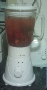 A blender is used in home made fish fertiliser