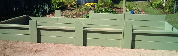 Some changes were made during the wicking bed construction